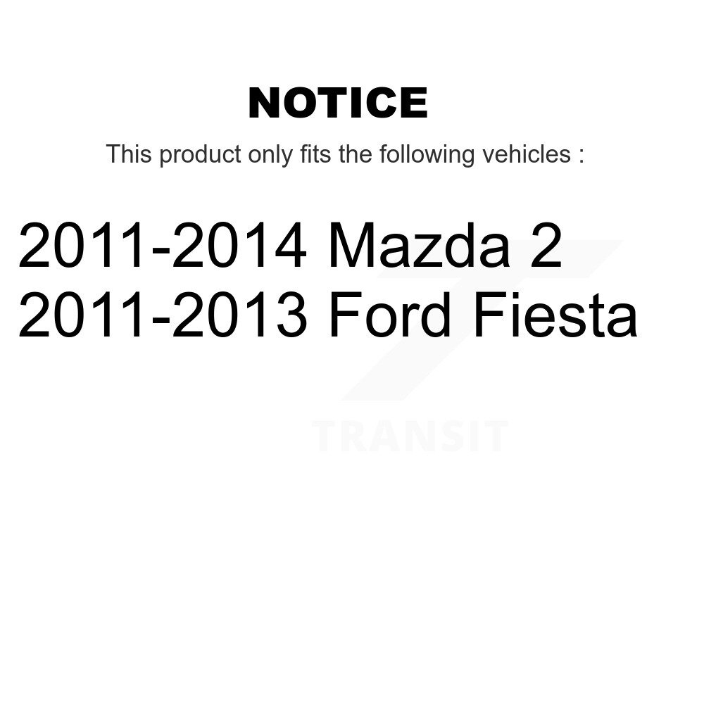 Front Suspension Strut Shock Mounting Pair For Ford Fiesta Mazda 2 K73-100160 - Image 2