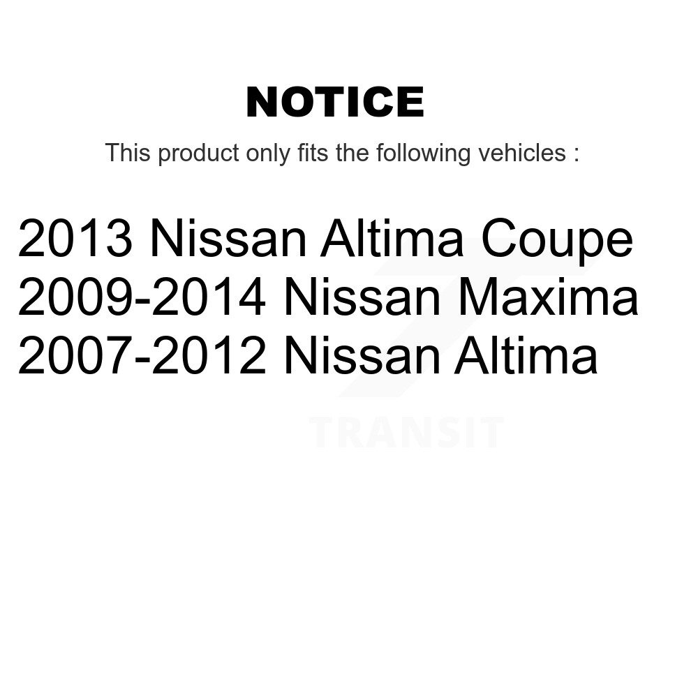 Front Suspension Strut Shock Mounting Pair For Nissan Altima Maxima K73-100162 - Image 2