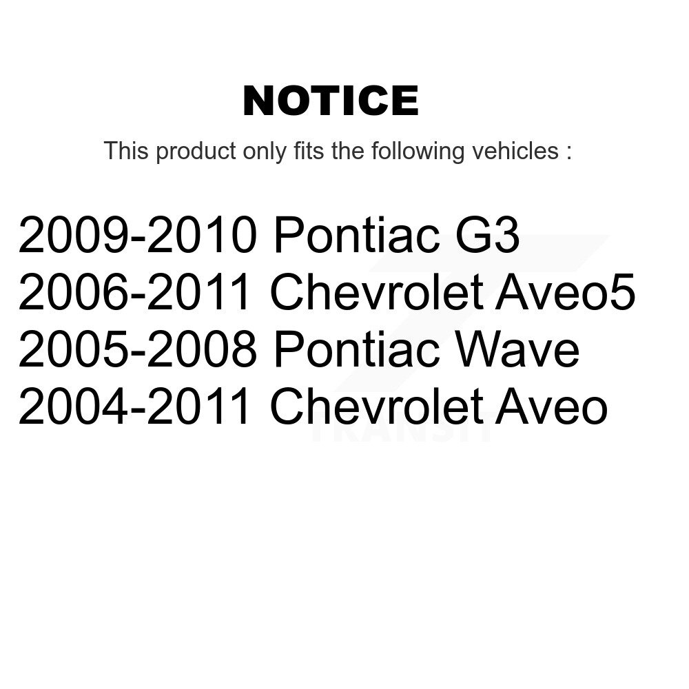 Rear Suspension Strut Shock Mounting Pair For Chevrolet Aveo Pontiac Aveo5 Wave G3 K73-100207 - Image 2