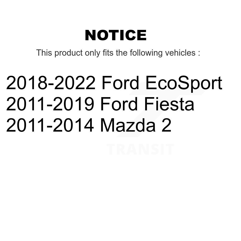 Rear Suspension Strut Shock Mounting Pair For Ford Fiesta EcoSport Mazda 2 K73-100214 - Image 2