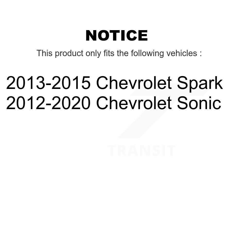Front Suspension Strut Shock Mounting Pair For Chevrolet Sonic Spark K73-100239 - Image 2