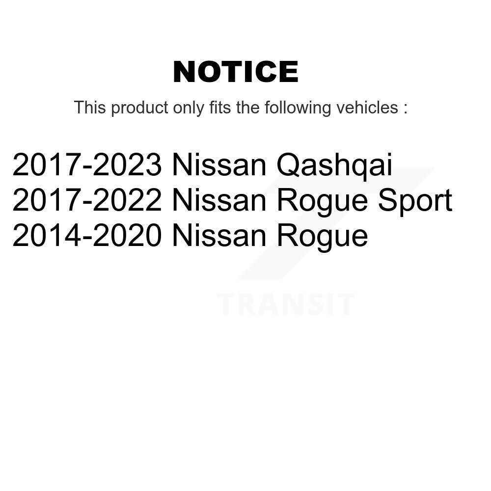 Front Suspension Strut Shock Mounting Pair For Nissan Rogue Sport Qashqai K73-100246 - Image 2