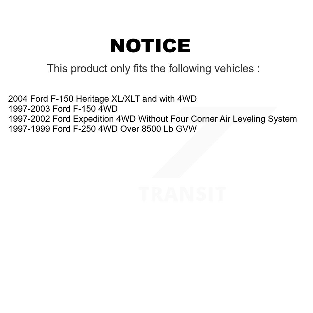 Front Suspension Shock Absorbers Pair For Ford F-150 Expedition F-250 Heritage K78-100062 - Image 2
