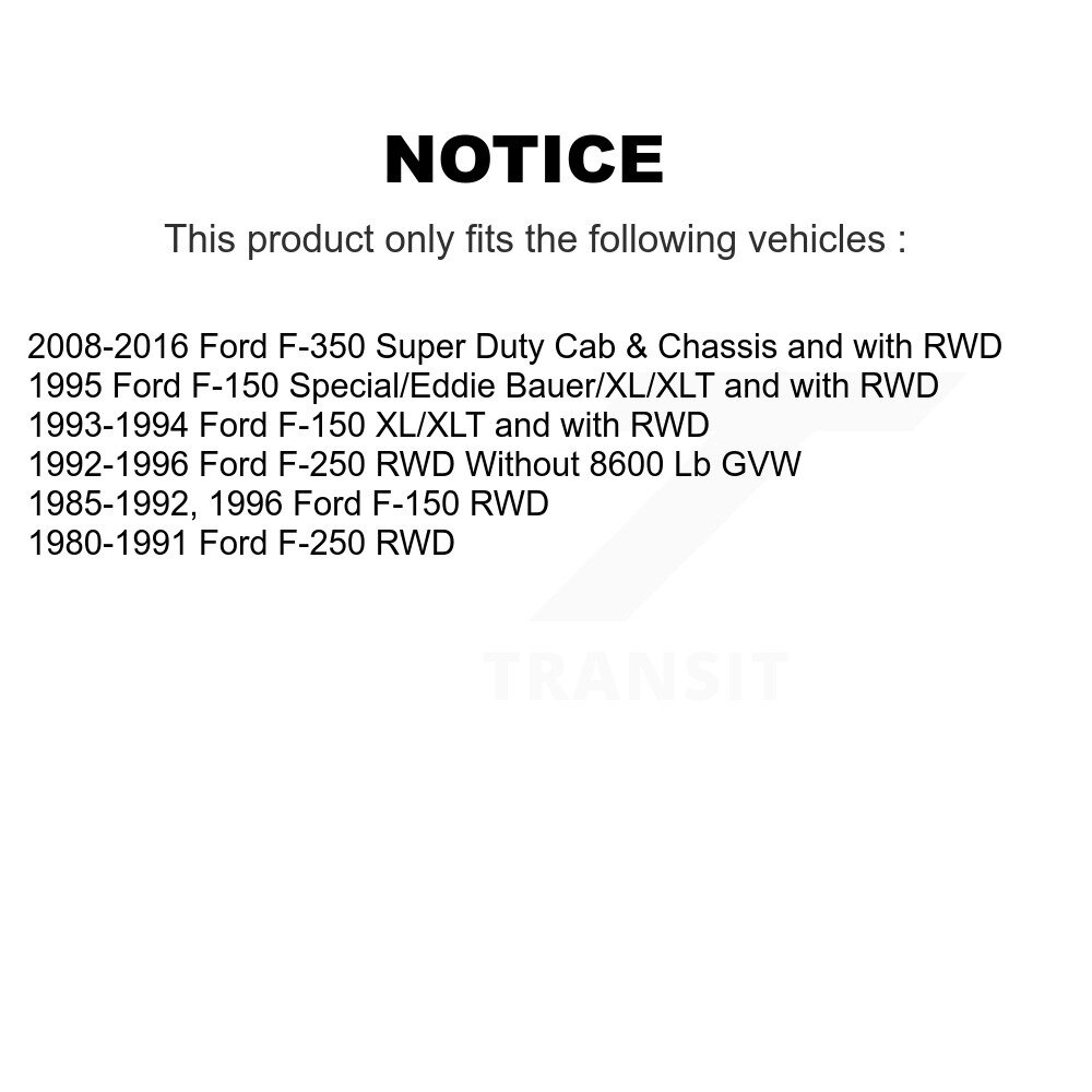 Rear Suspension Shock Absorbers Pair For Ford F-350 Super Duty F-150 F-250 K78-100263 - Image 2