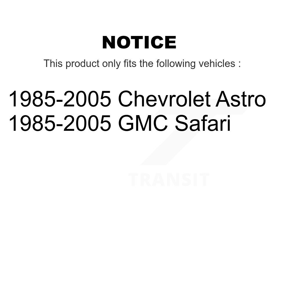 Rear Suspension Shock Absorbers Pair For 1985-2005 Chevrolet Astro GMC Safari K78-100264 - Image 2