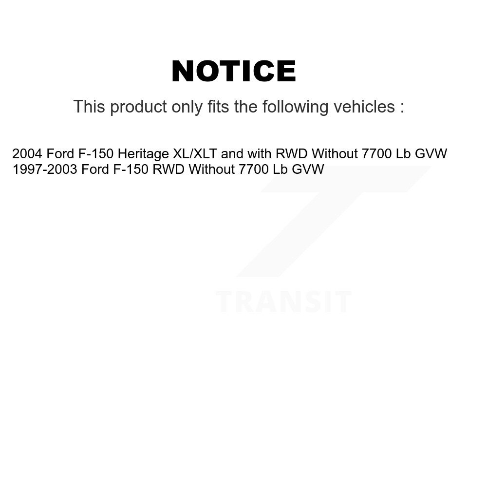 Rear Suspension Shock Absorbers Pair For Ford F-150 Heritage Without 7700 Lb GVW K78-100270 - Image 2