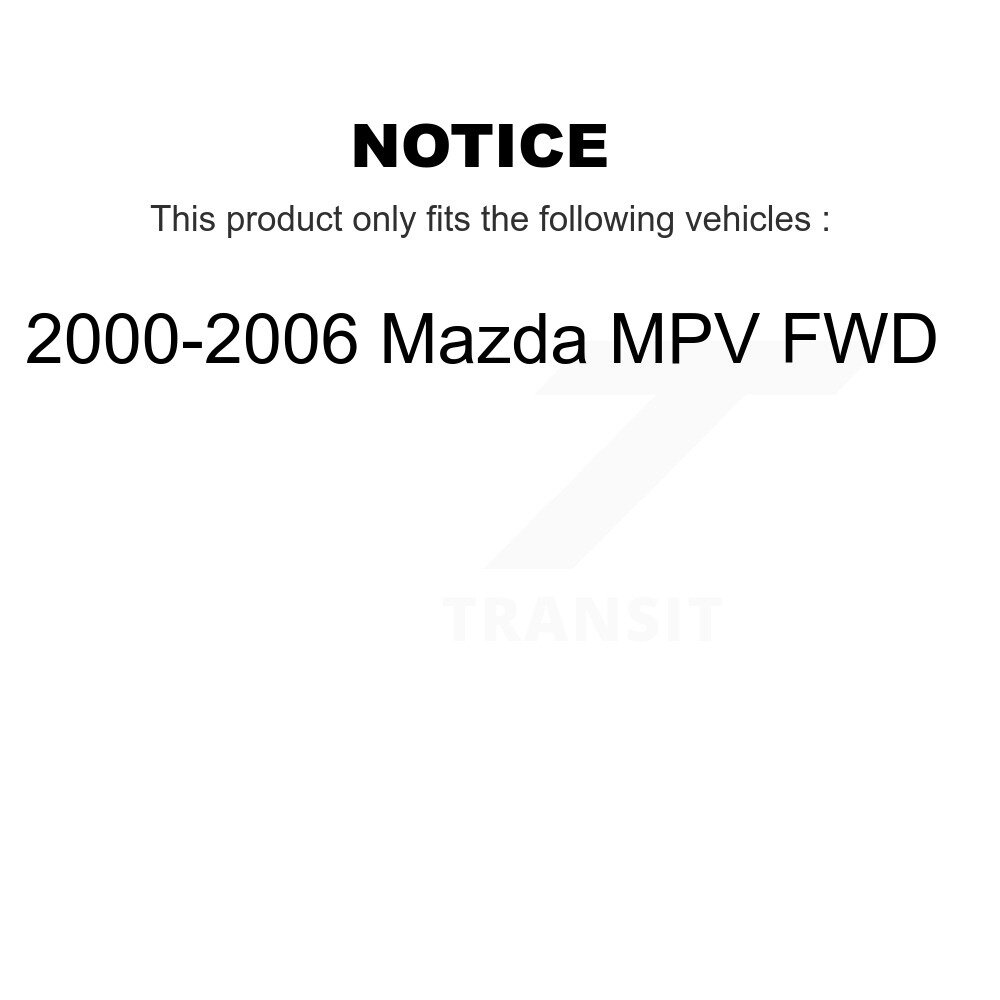 Rear Suspension Shock Absorbers Pair For 2000-2006 Mazda MPV FWD K78-100288 - Image 2