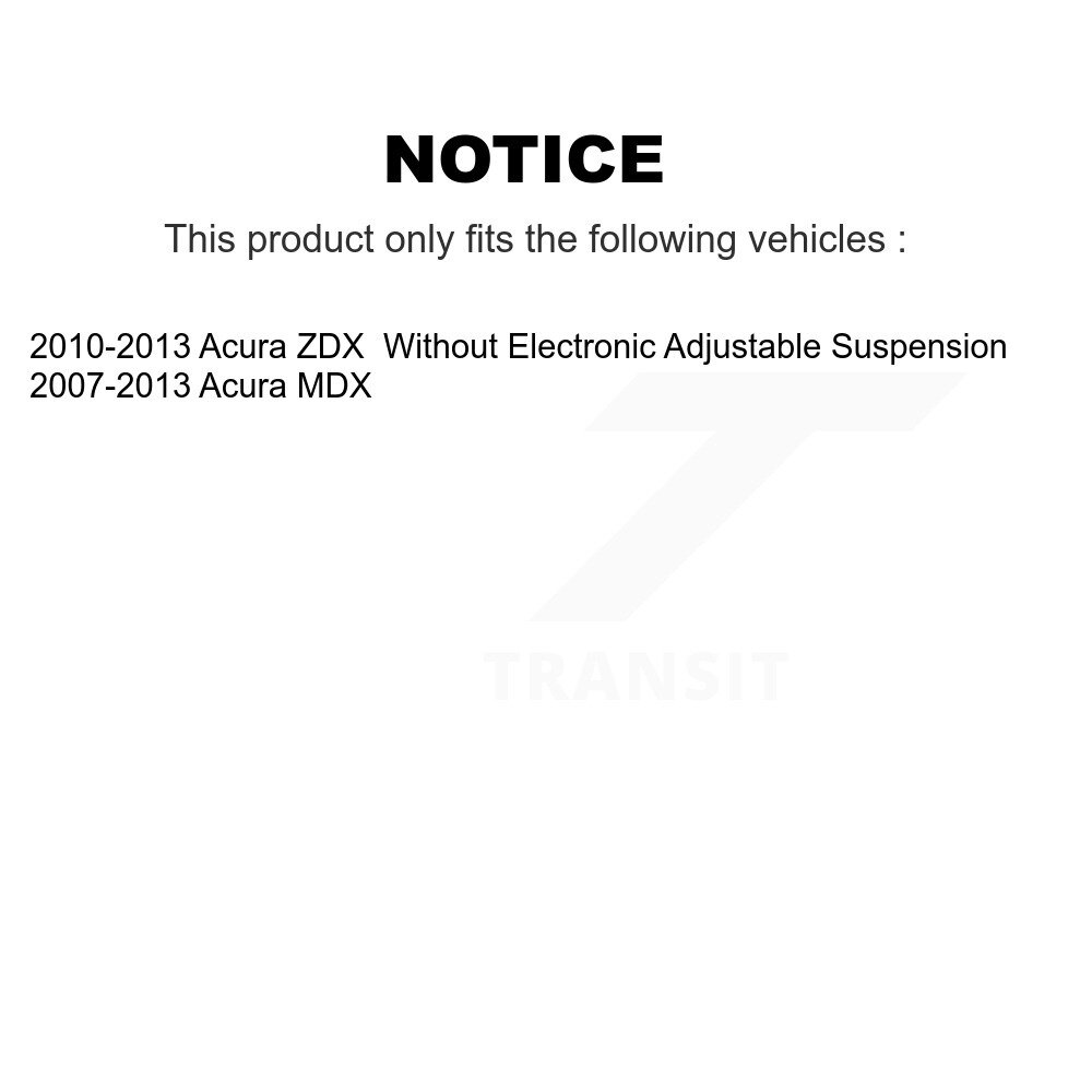 Rear Suspension Shock Absorbers Pair For Acura MDX ZDX K78-100302 - Image 2