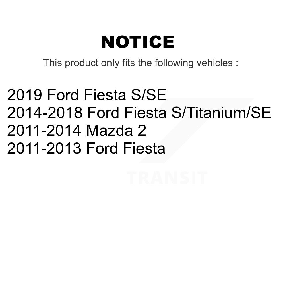 Rear Suspension Shock Absorbers Pair For Ford Fiesta Mazda 2 K78-100325 - Image 2