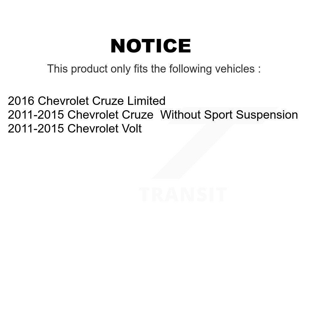 Rear Suspension Shock Absorbers Pair For Chevrolet Cruze Limited Volt K78-100331 - Image 2