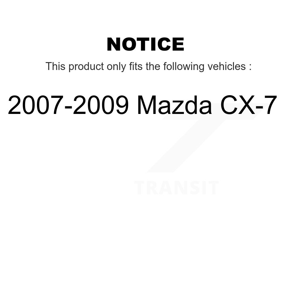 Rear Suspension Shock Absorbers Pair For 2007-2009 Mazda CX-7 K78-100388 - Image 2