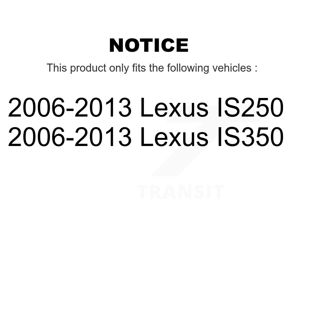 Rear Suspension Shock Absorbers Pair For 2006-2013 Lexus IS250 IS350 K78-100403 - Image 2