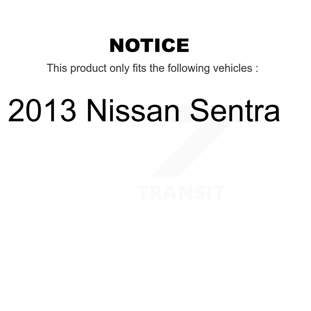 Rear Suspension Shock Absorbers Pair For 2013 Nissan Sentra K78-100408 - Image 2