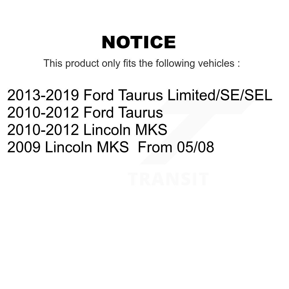 Rear Suspension Shock Absorbers Pair For Ford Taurus Lincoln MKS K78-100417 - Image 2