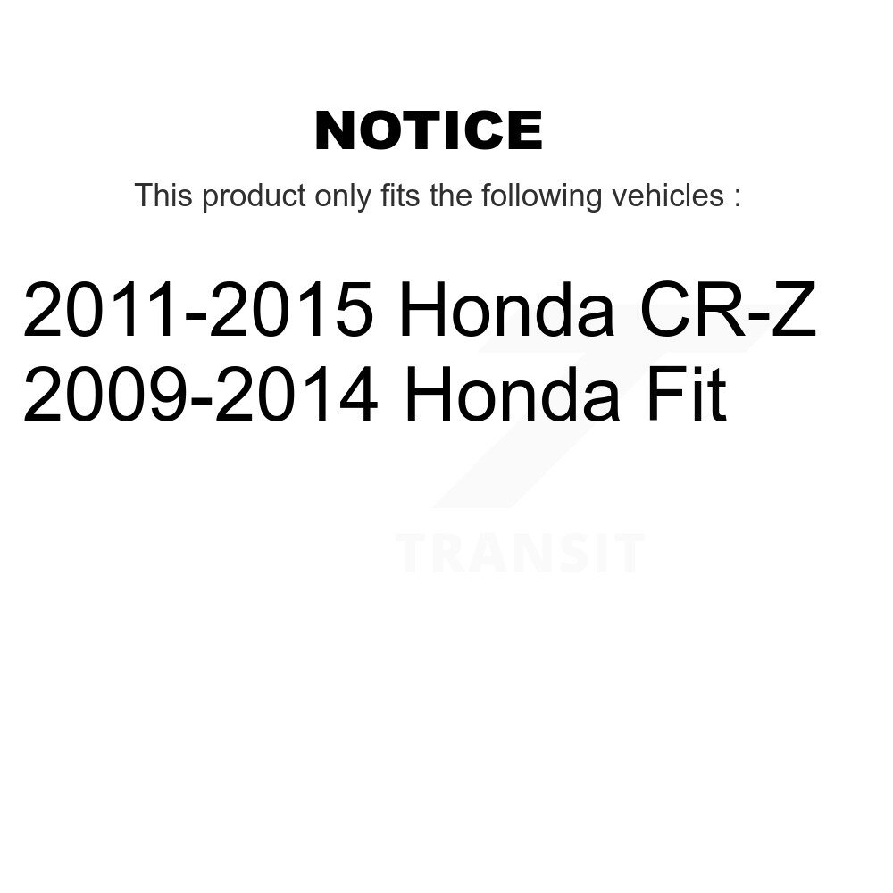 Rear Suspension Shock Absorbers Pair For Honda Fit CR-Z K78-100423 - Image 2