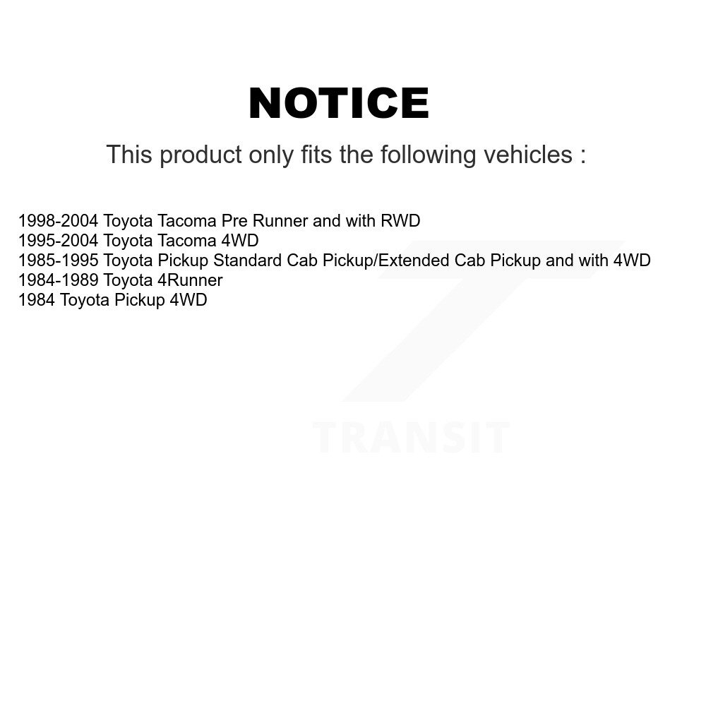 Rear Suspension Shock Absorbers Pair For Toyota Tacoma Pickup 4Runner K78-100656 - Image 2