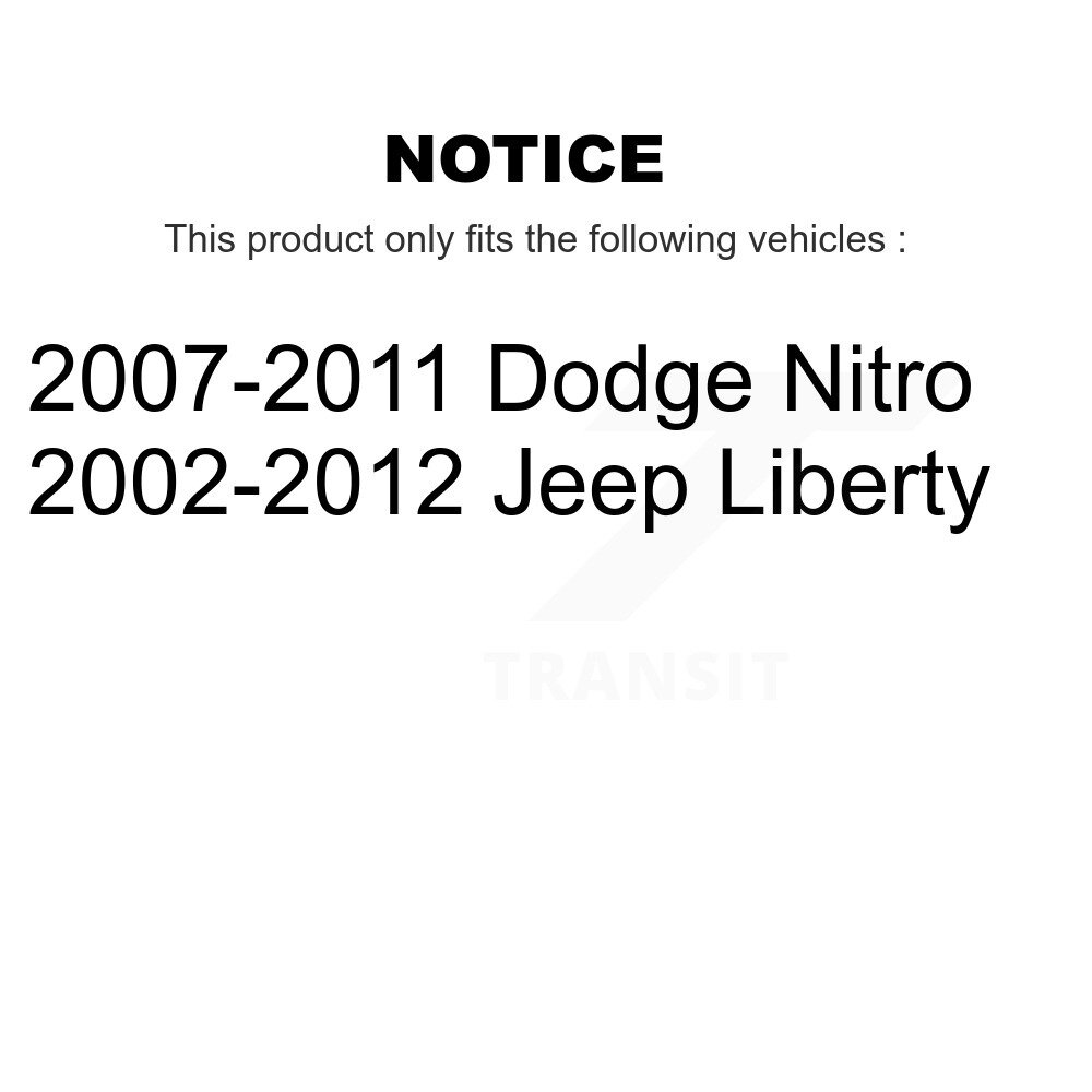 Front Suspension Struts Pair For Jeep Liberty Dodge Nitro K78-100675 - Image 2