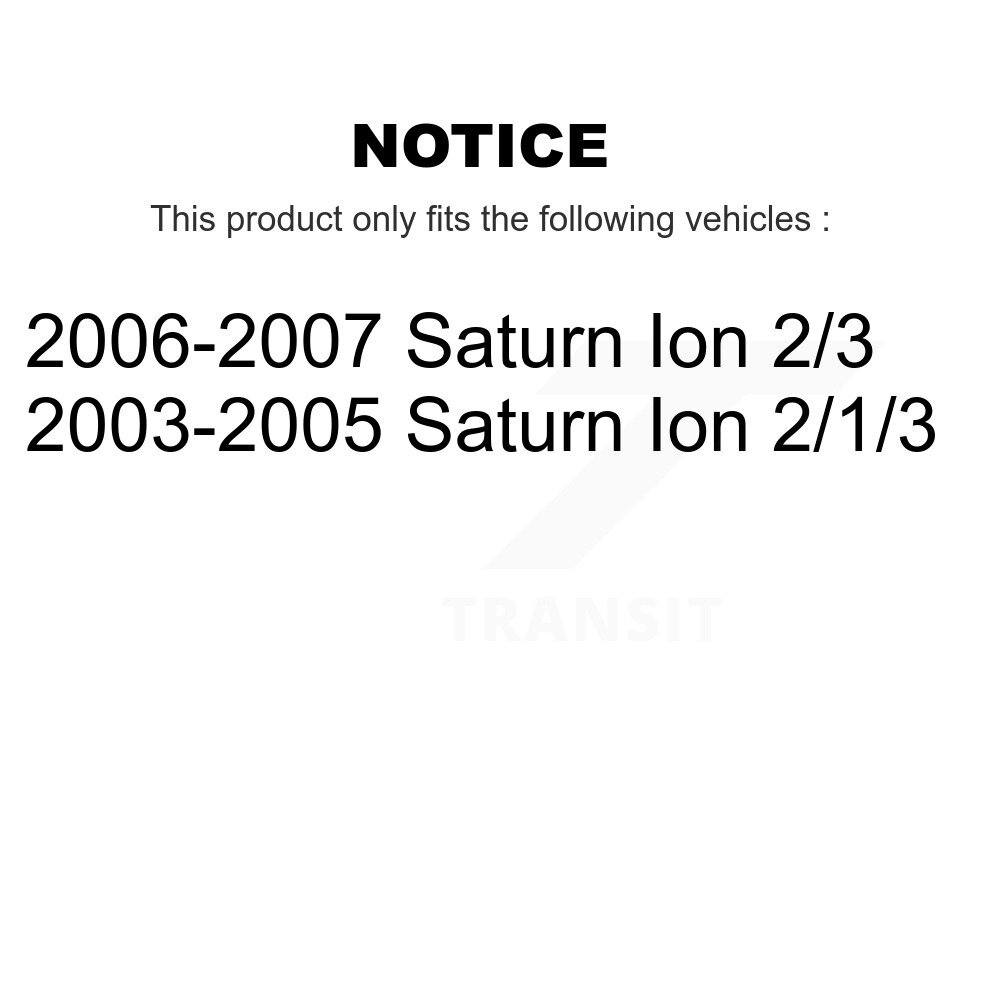 Front Suspension Struts Pair For Saturn Ion K78-100690 - Image 2