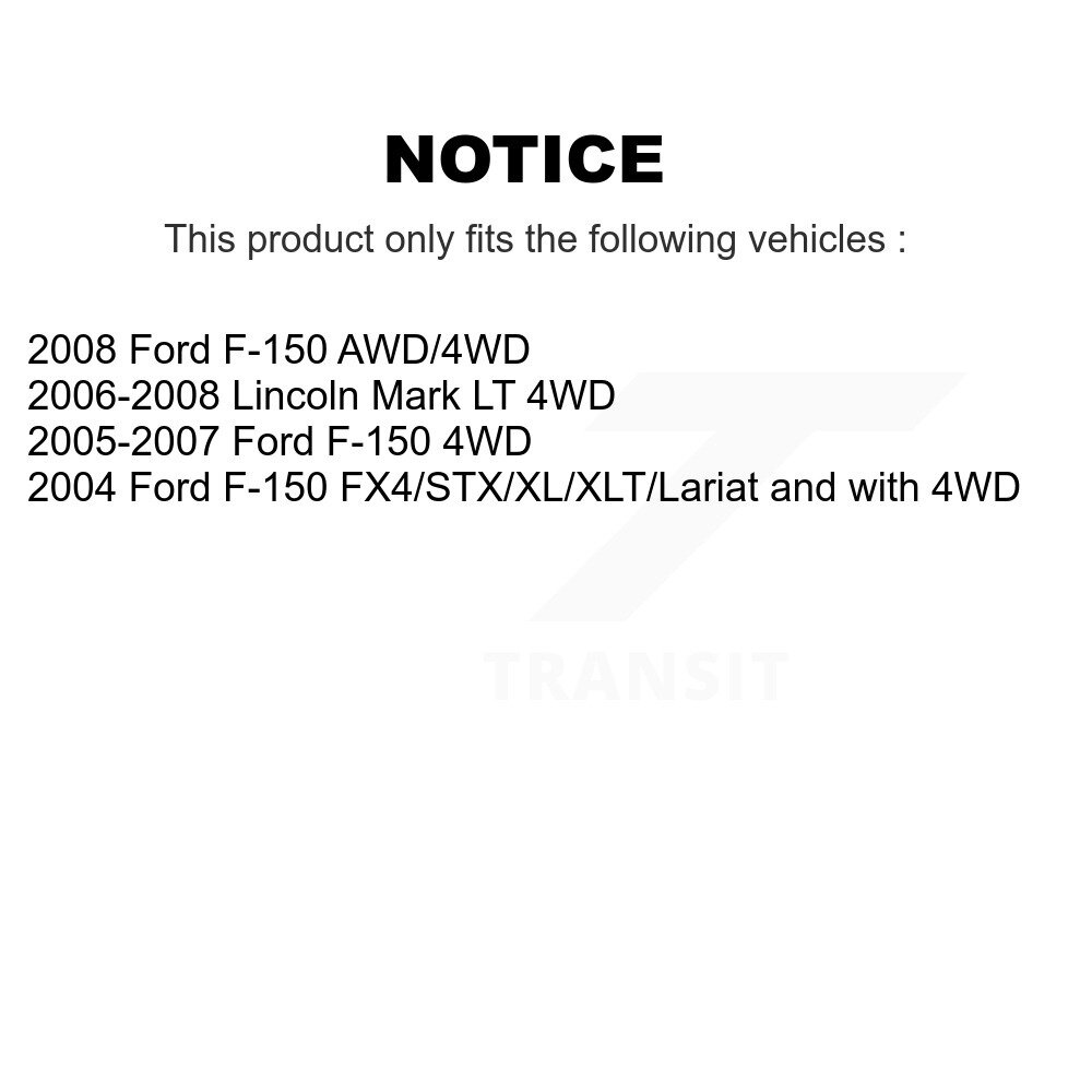 Front Suspension Struts Pair For Ford F-150 Lincoln Mark LT K78-100696 - Image 2