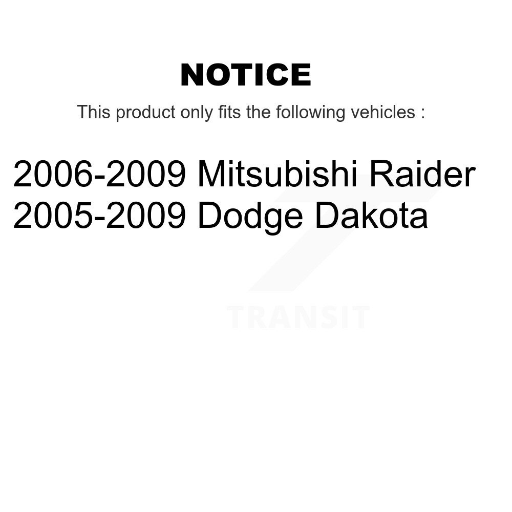 Front Suspension Struts Pair For Dodge Dakota Mitsubishi Raider K78-100697 - Image 2