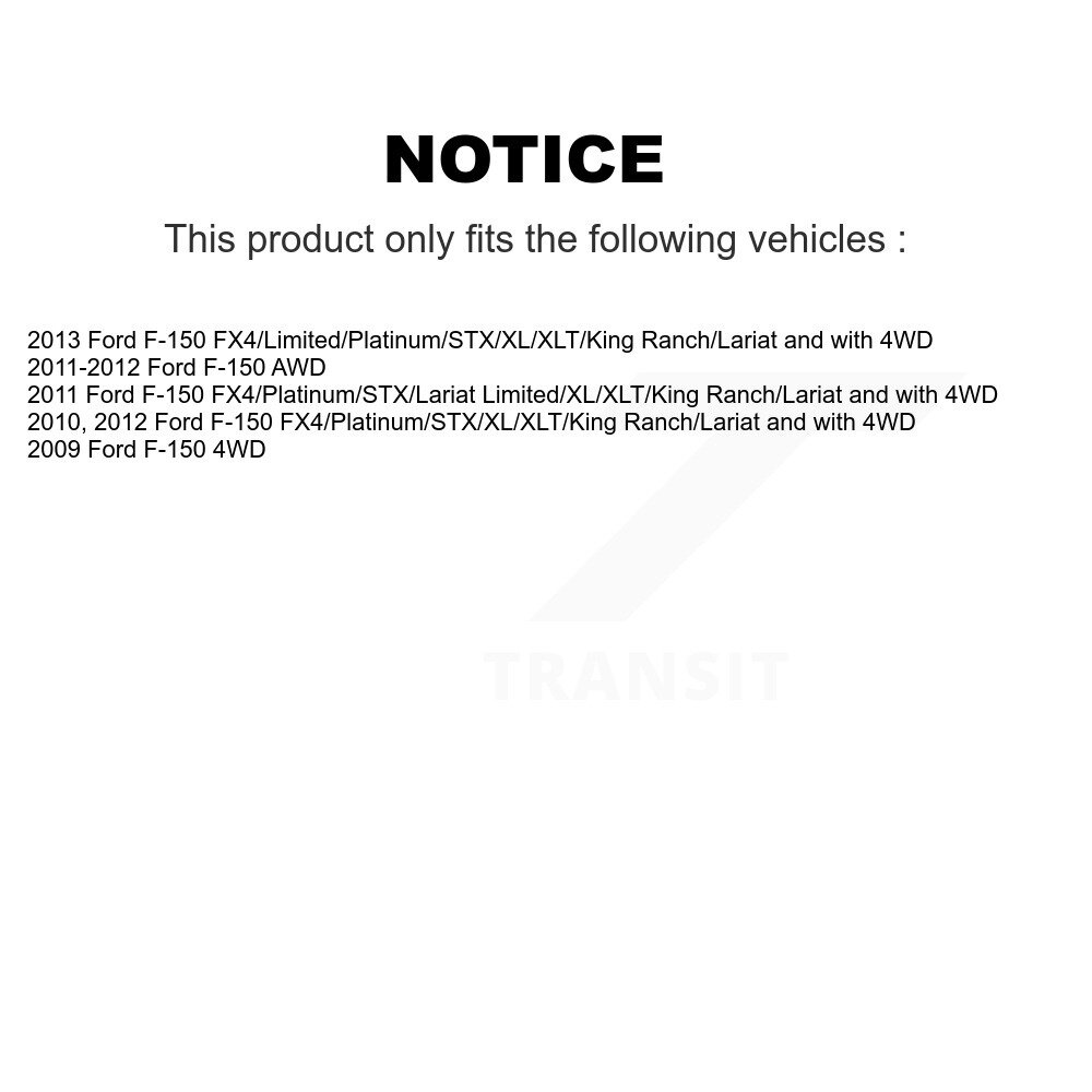 Front Suspension Struts Pair For Ford F-150 K78-100701 - Image 2