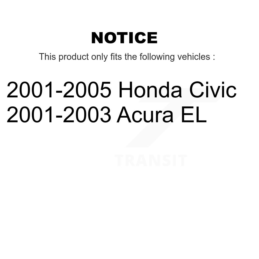 Rear Suspension Struts Pair For Honda Civic Acura EL K78-100717 - Image 2