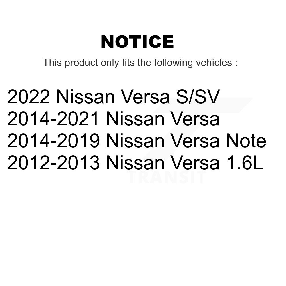 Front Suspension Struts Kit For Nissan Versa Note K78-100745 - Image 2