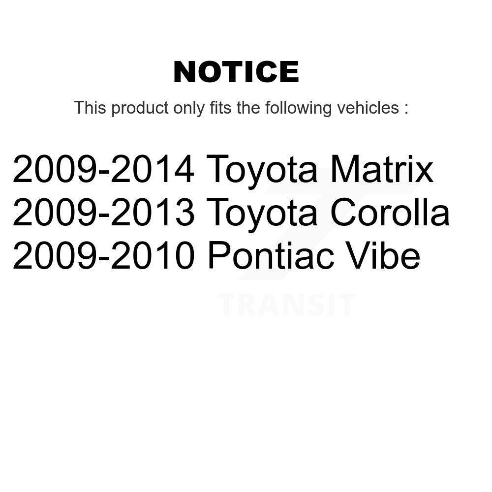 Front Suspension Struts Kit For Toyota Corolla Matrix Pontiac Vibe K78-100812 - Image 2