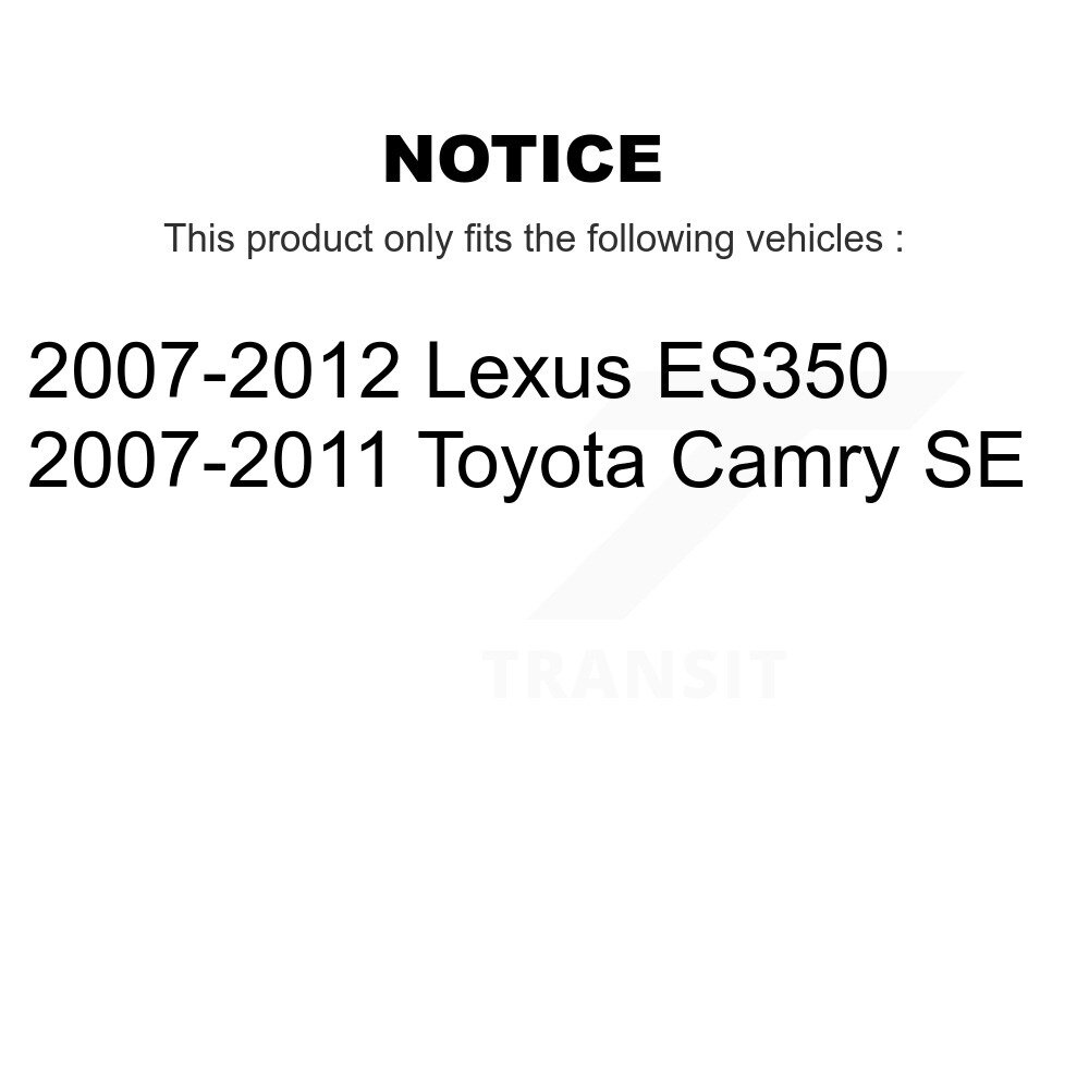 Rear Suspension Struts Kit For Toyota Camry Lexus ES350 K78-100850 - Image 2