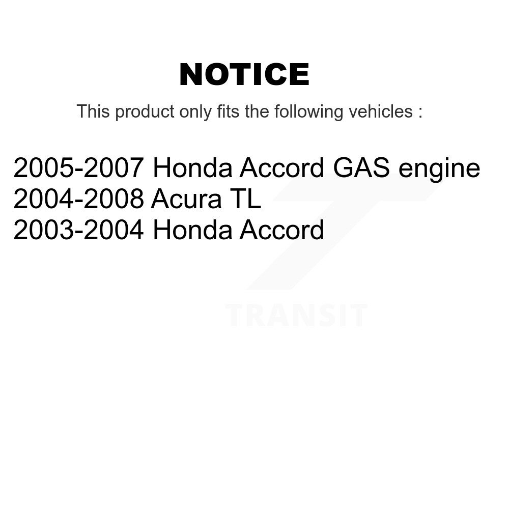 Front Rear Suspension Struts Kit For Honda Accord Acura TL K78-100863 - Image 2