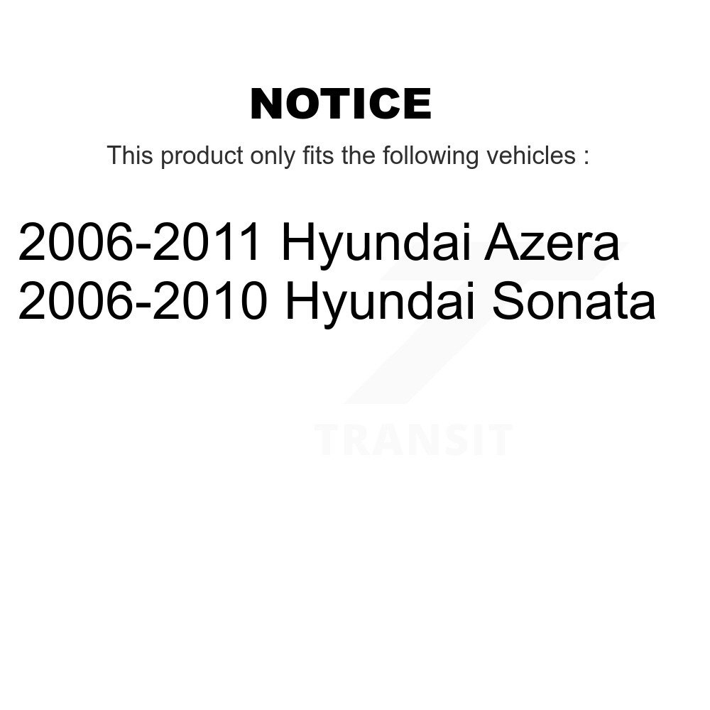 Front Rear Suspension Struts Kit For Hyundai Sonata Azera K78-100934 - Image 2