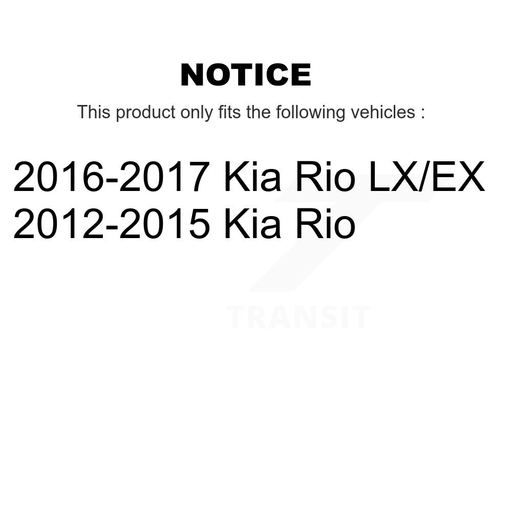 Front Rear Suspension Struts And Shock Absorbers Kit For Kia Rio K78-100959 - Image 2