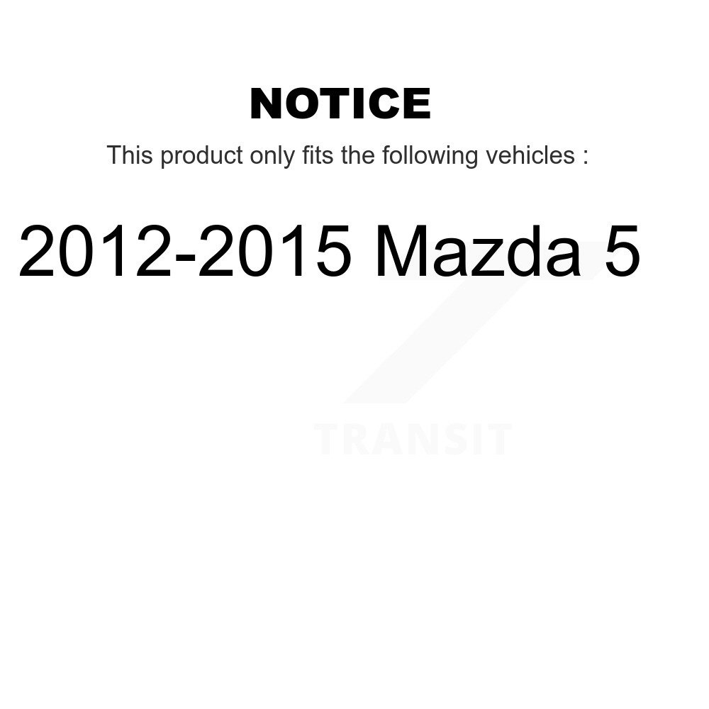 Front Rear Suspension Struts And Shock Absorbers Kit For 2012-2015 Mazda 5 K78-100975 - Image 2