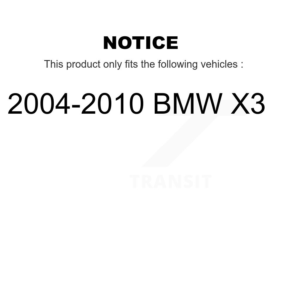 Front Rear Suspension Struts And Shock Absorbers Kit For 2004-2010 BMW X3 K78-100989 - Image 2