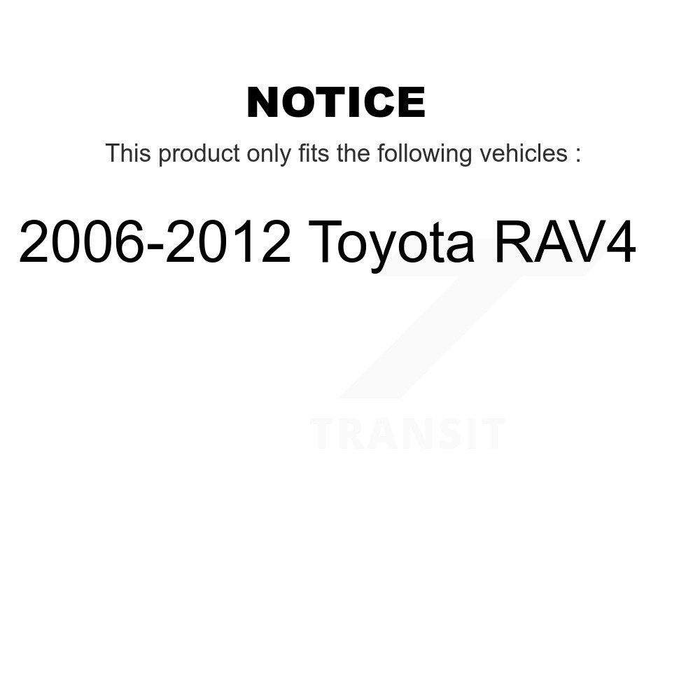 Front Rear Suspension Struts And Shock Absorbers Kit For 2006-2012 Toyota RAV4 K78-101023 - Image 2