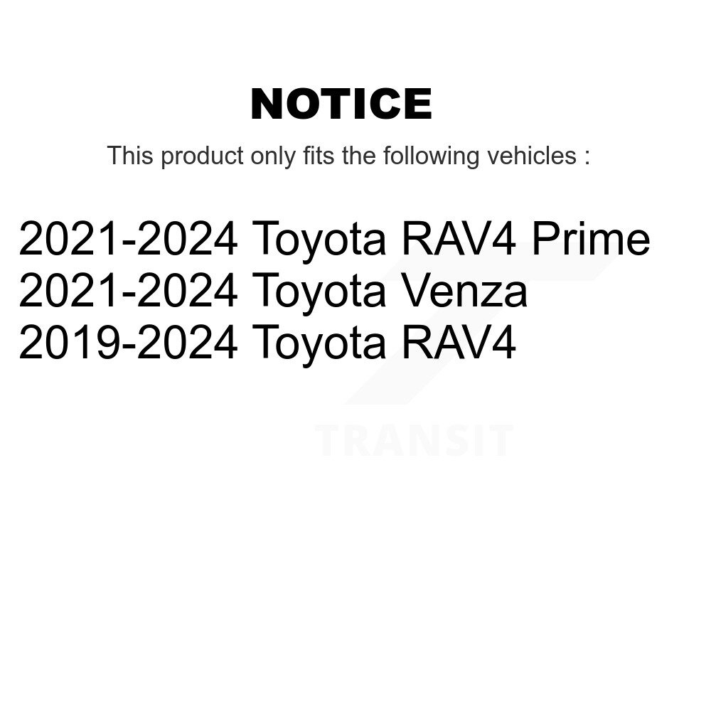Rear Suspension Shock Absorbers Pair For Toyota RAV4 Prime Venza K78-101073 - Image 2