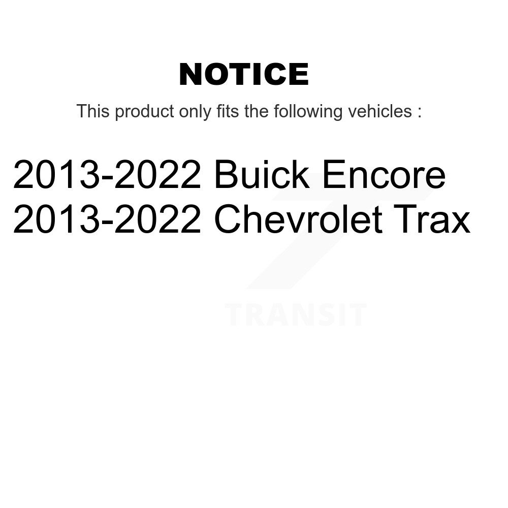 Rear Suspension Shock Absorbers Pair For 2013-2022 Buick Encore Chevrolet Trax K78-101085 - Image 2