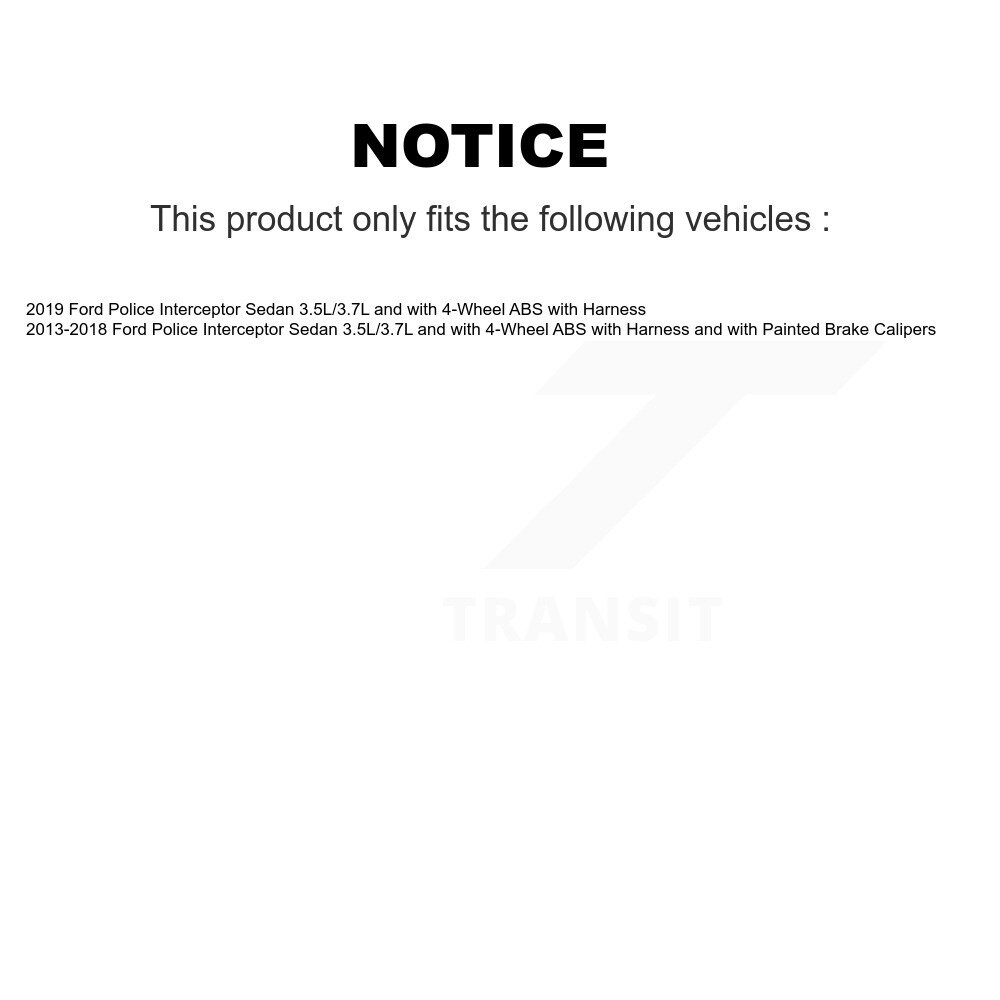 Front Wheel Hub Bearing And ABS Sensor Kit For Ford Police Interceptor Sedan K7S-100034 - Image 2