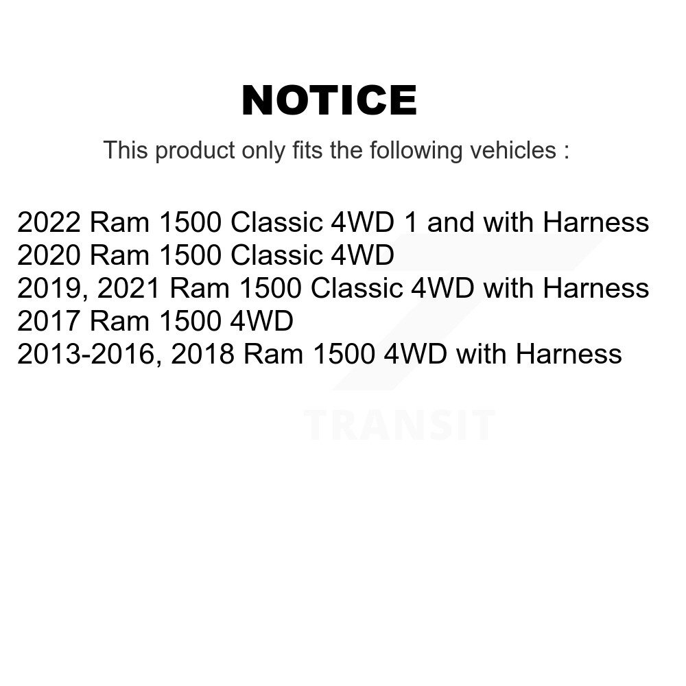 Front Wheel Hub Bearing And Extra ABS Sensor Kit For Ram 1500 Classic 4WD K7S-100096 - Image 2