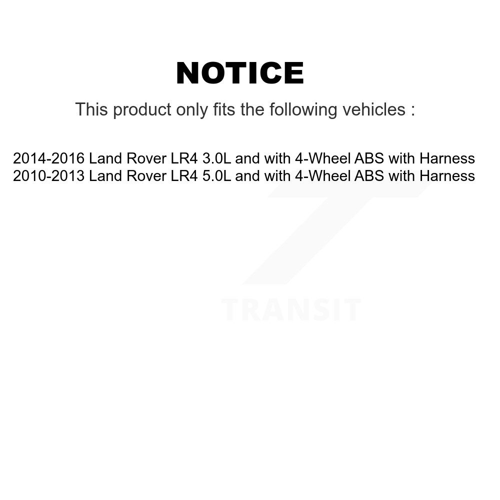 Front Wheel Hub Bearing And ABS Sensor Kit For Land Rover LR4 with Harness K7S-100141 - Image 2