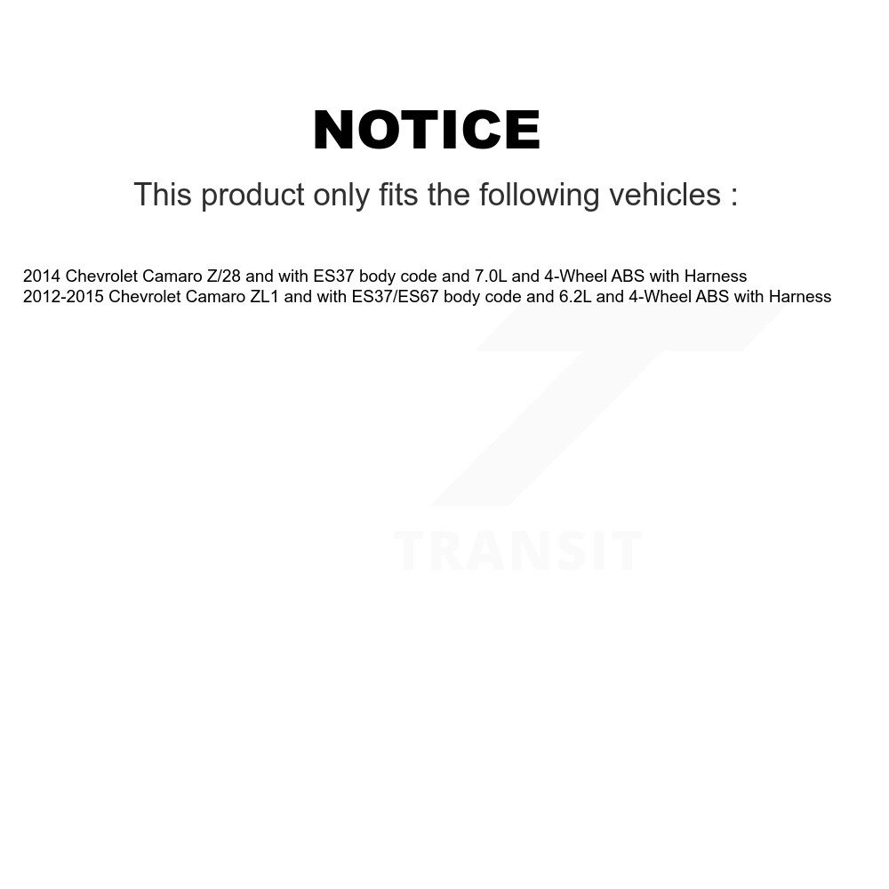 Front Wheel Hub Bearing And ABS Sensor Kit For Chevrolet Camaro with Harness K7S-100163 - Image 2