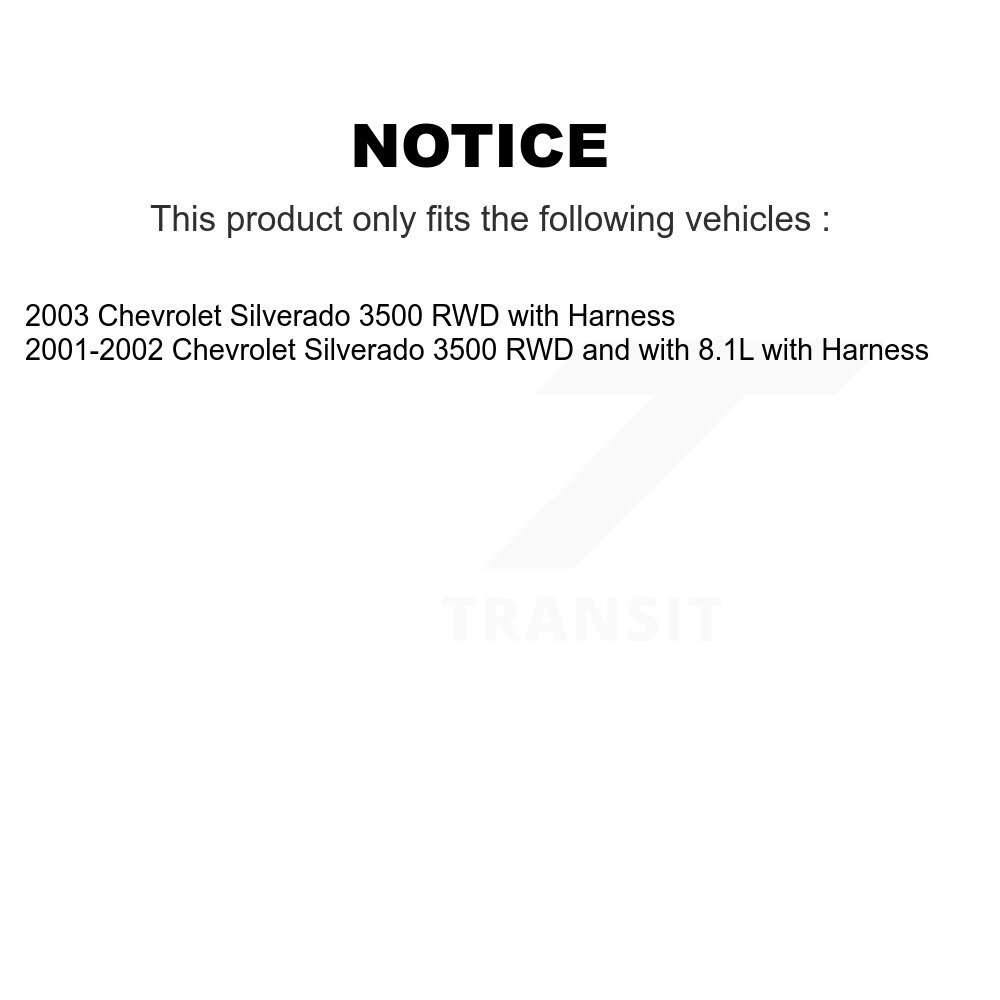 Front Wheel Hub Bearing & Extra ABS Sensor Kit For Chevrolet Silverado 3500 with Harness K7S-100175 - Image 2
