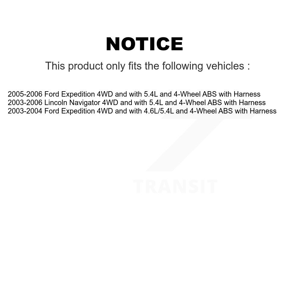 Front Wheel Hub Bearing And Extra ABS Sensor Kit For Ford Expedition Lincoln Navigator K7S-100184 - Image 2