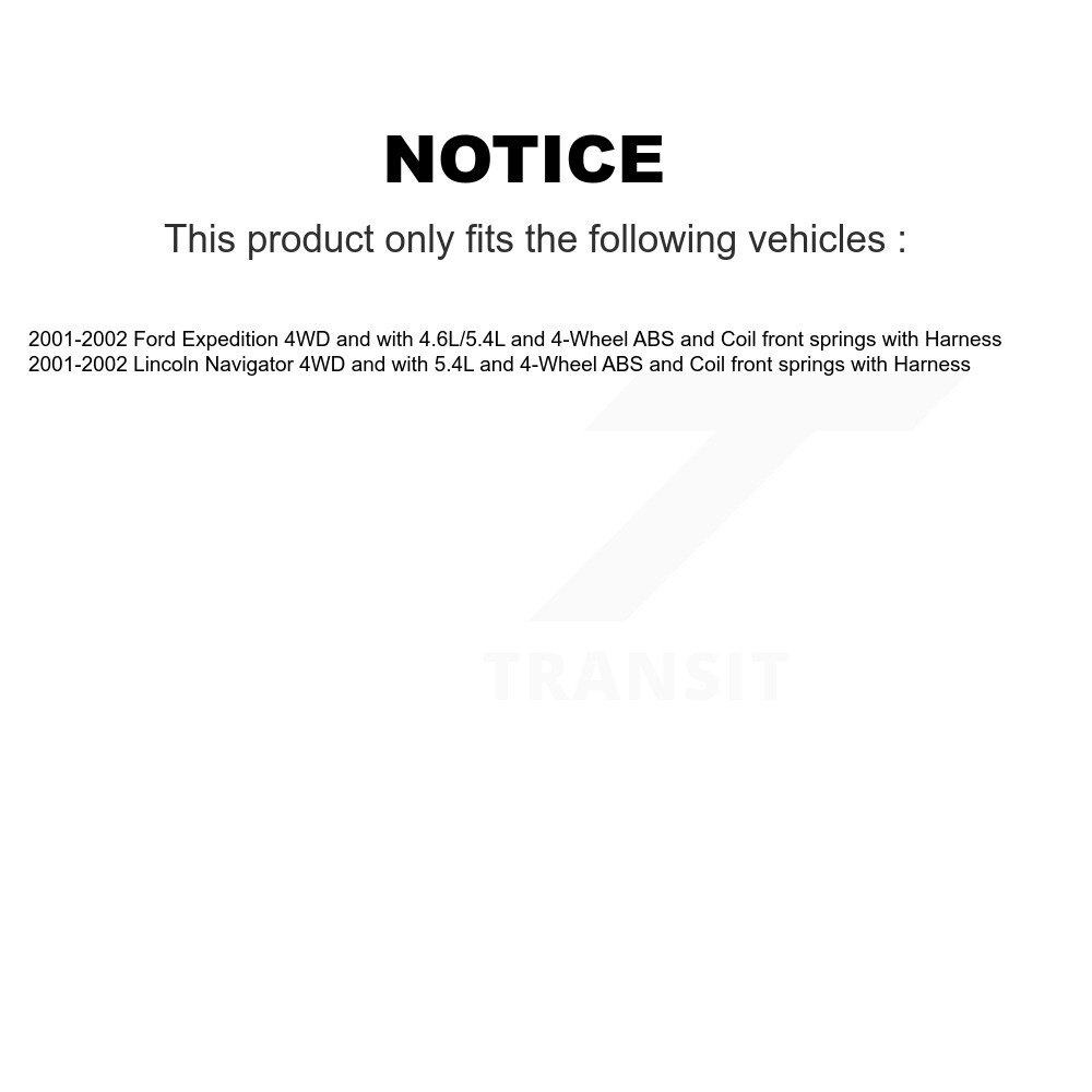 Front Wheel Hub Bearing Extra Sensor Kit For 2001-2002 Ford Expedition Lincoln Navigator K7S-100185 - Image 2