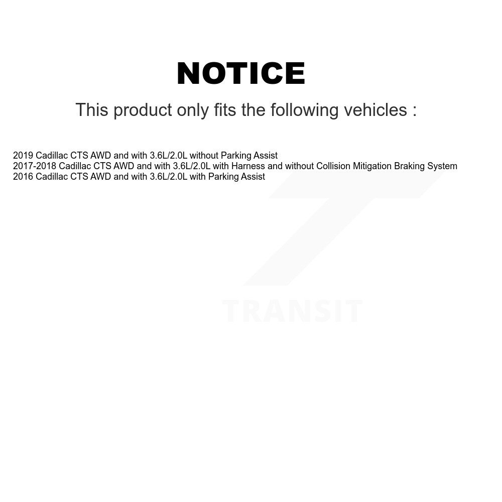 Front Wheel Hub Bearing And ABS Sensor Kit For Cadillac CTS AWD with 3.6L 2.0L K7S-100190 - Image 2