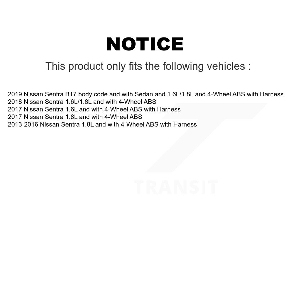 Rear Wheel Hub Bearing And ABS Sensor Kit For Nissan Sentra K7S-100408 - Image 2