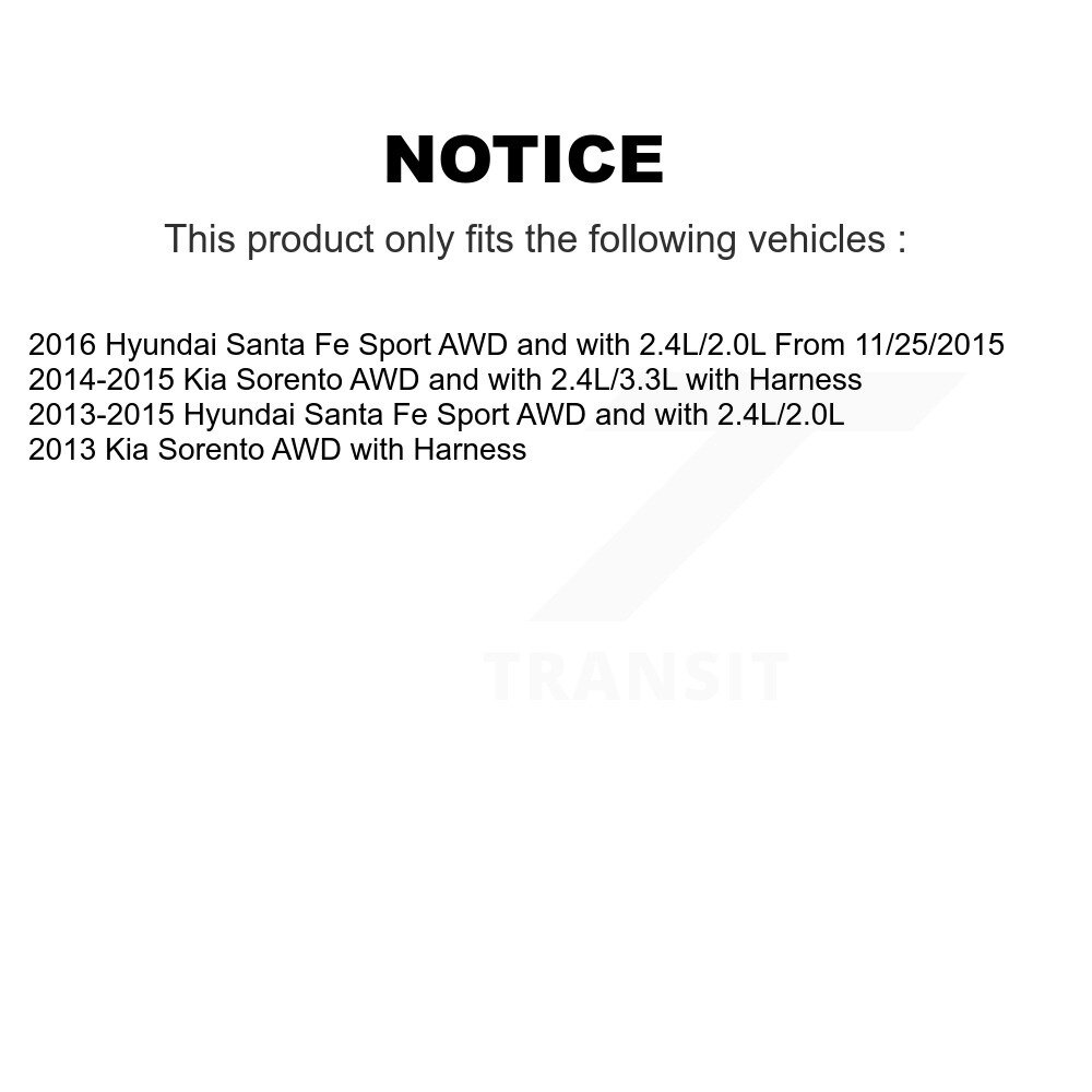 Rear Wheel Hub Bearing And ABS Sensor Kit For Hyundai Santa Fe Sport Kia Sorento K7S-100444 - Image 2