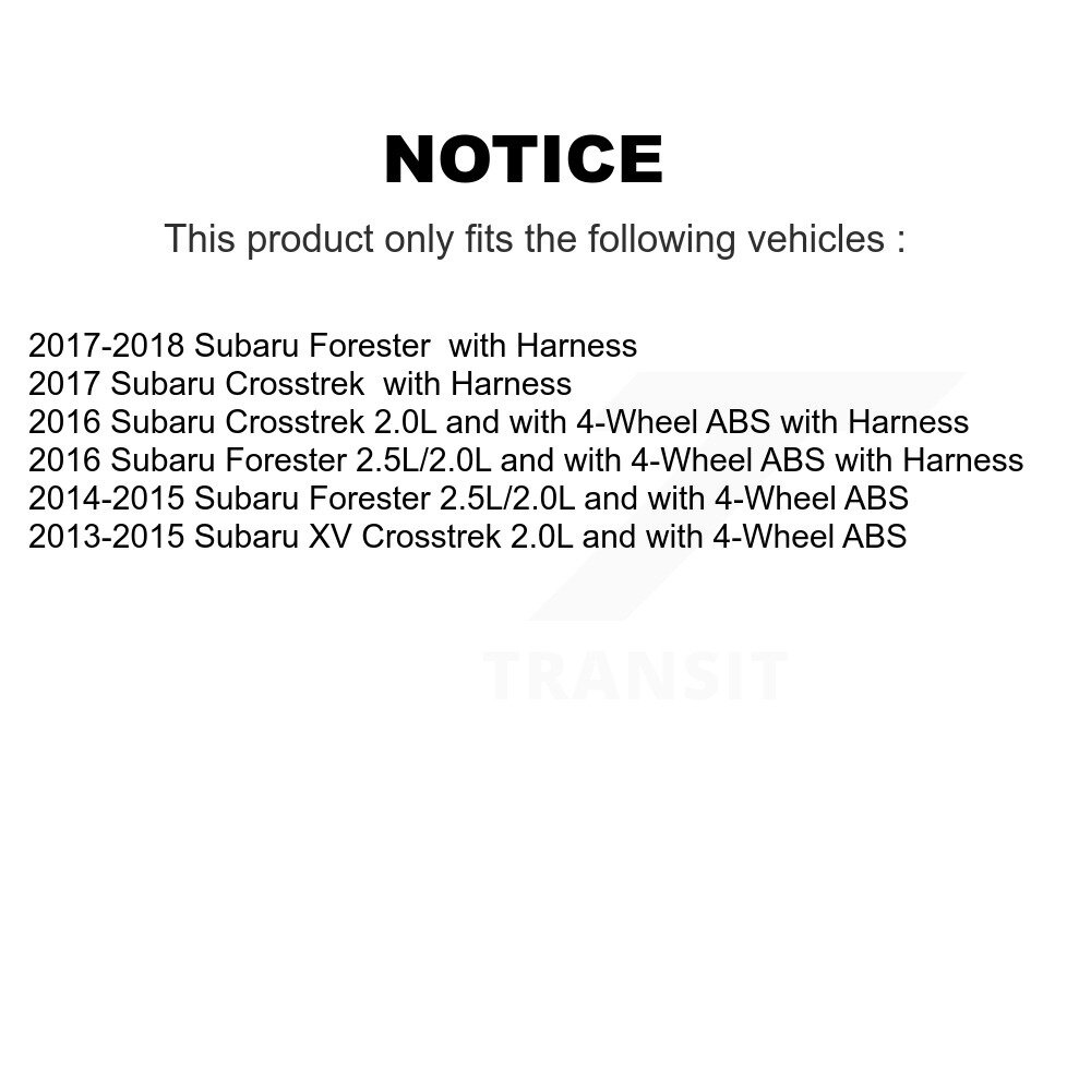 Rear Wheel Hub Bearing And ABS Sensor Kit For Subaru Forester XV Crosstrek K7S-100457 - Image 2