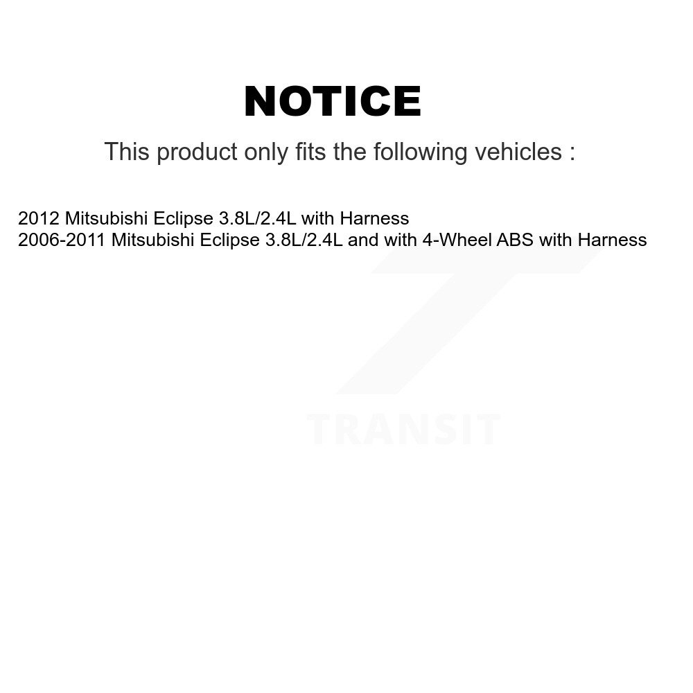 Rear Wheel Hub Bearing And ABS Sensor Kit For Mitsubishi Eclipse with Harness K7S-100509 - Image 2