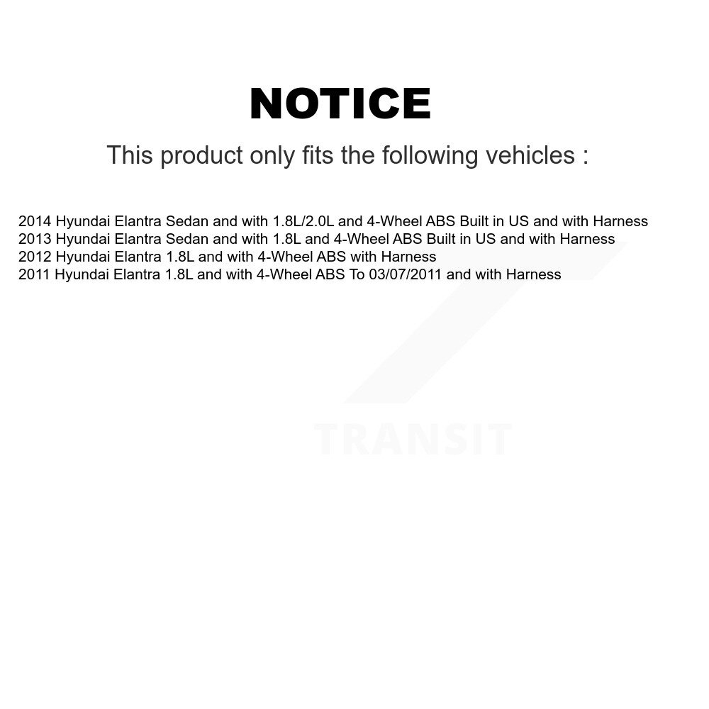 Rear Wheel Hub Bearing And ABS Sensor Kit For Hyundai Elantra K7S-100513 - Image 2